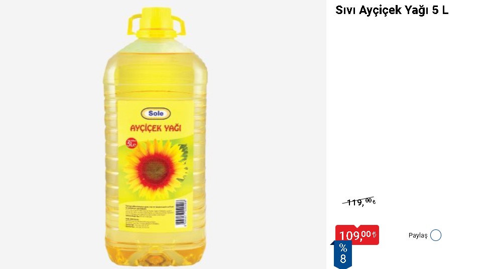 İndirim Yapan Yapana, 3 LT Yağ Fiyatı 36.95 TL! Migros, Carrefour, A101, Şok, BİM En Ucuz  Ayçiçek Yağı Hangi Markette?