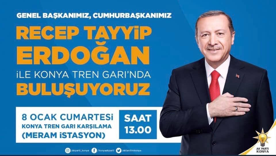 Cumhurbaşkanı Erdoğan’ın Konya Programı! Konya Tren Garı Nerede Nasıl Gidilir?