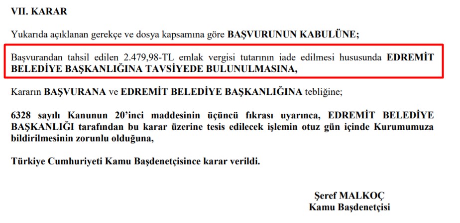 KDK Emsal Karar Açıkladı: Bu Listede Olanlara Devlet 2.479 TL Emlak Vergisi Para İadesi Yapacak!