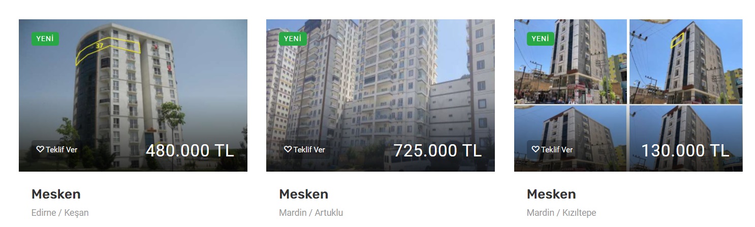 125.000 TL'den Başlayan Fiyatlarla 2+1, 3+1 ve 4+1 Manzaralı, Ara Kat Kelepir Daireler!