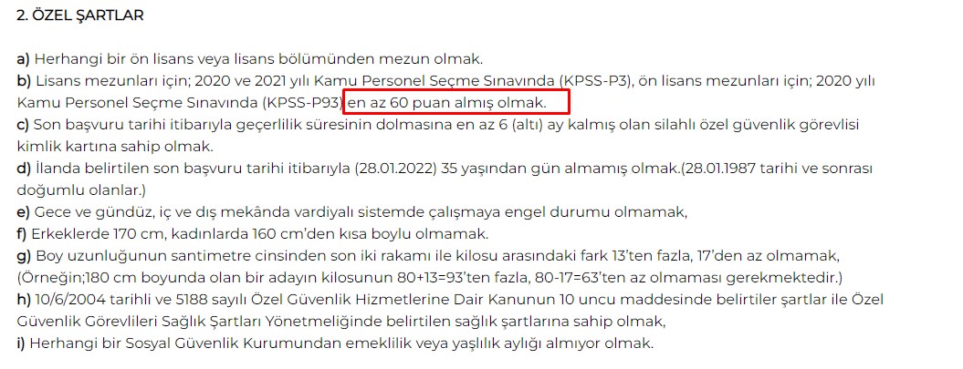 60 KPSS Puanı İle Memur Alımı! Çevre ve Şehircilik Bakanlığı Sözleşmeli Koruma ve Güvenlik Görevilisi Alımı Başladı