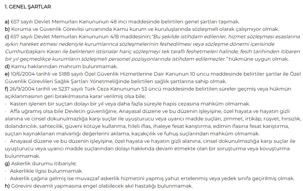 60 KPSS Puanı İle Memur Alımı! Çevre ve Şehircilik Bakanlığı Sözleşmeli Koruma ve Güvenlik Görevilisi Alımı Başladı