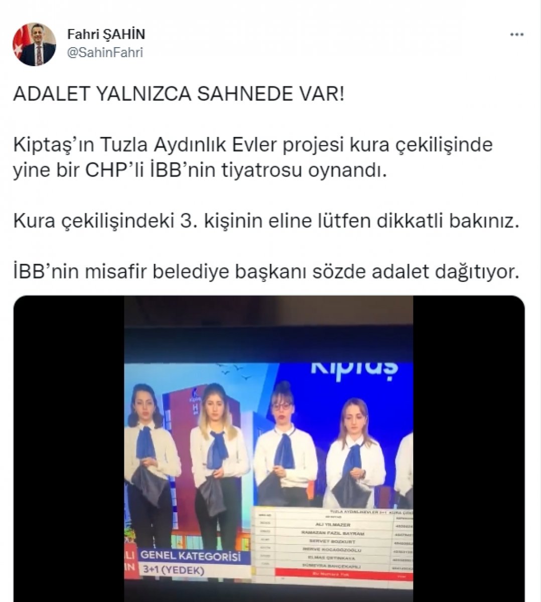 KİPTAŞ Tuzla Aydınlıkevler Konut Kura Çekilişi İptal Edilip Yenilenecek Mi? İlk Açıklama Geldi