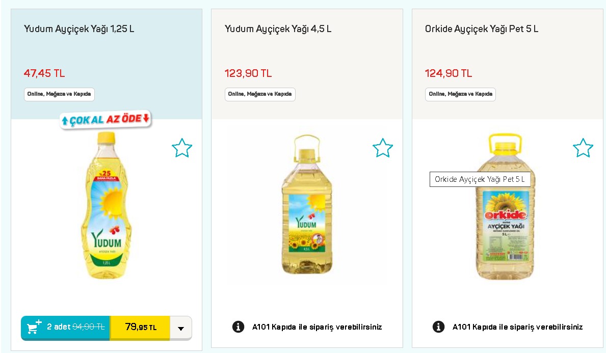 Migros Ayçiçek Yağına Fırsat İndirimi! Migros 5 LT Teneke Ayçiçek Yağı 64.50 TL, Tek Tıkla Kapında