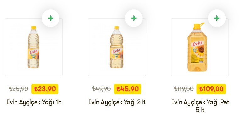 Migros Ayçiçek Yağına Fırsat İndirimi! Migros 5 LT Teneke Ayçiçek Yağı 64.50 TL, Tek Tıkla Kapında