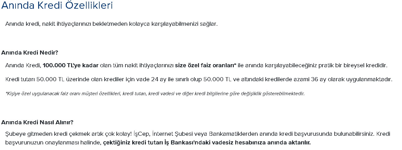 İş Bankası Şubeye Gitmeden Kefilsiz, Şartsız Kredi Veriyor! 100.000 TL Anında Kredi Kampanyası Başvuru Ekranı Açıldı