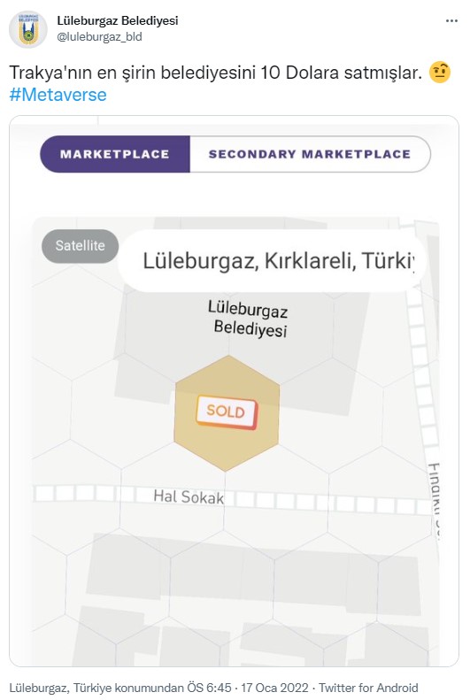 Lüleburgaz Belediye Binası Sadece 10 Dolara Satıldı!