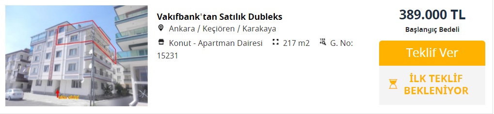 Yeni Kelepir Konutlar Satışa Çıktı! Vakıfbank 1+1, 2+1, 3+1 Konutları 145 Bin TL'den Başlayan Fiyatlarla Satıyor!