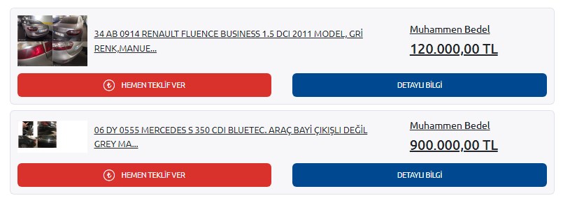 Yapı Kredi Bankası 120.000 TL Verene 2. El Araç Satıyor! İşte Marka ve Modeli