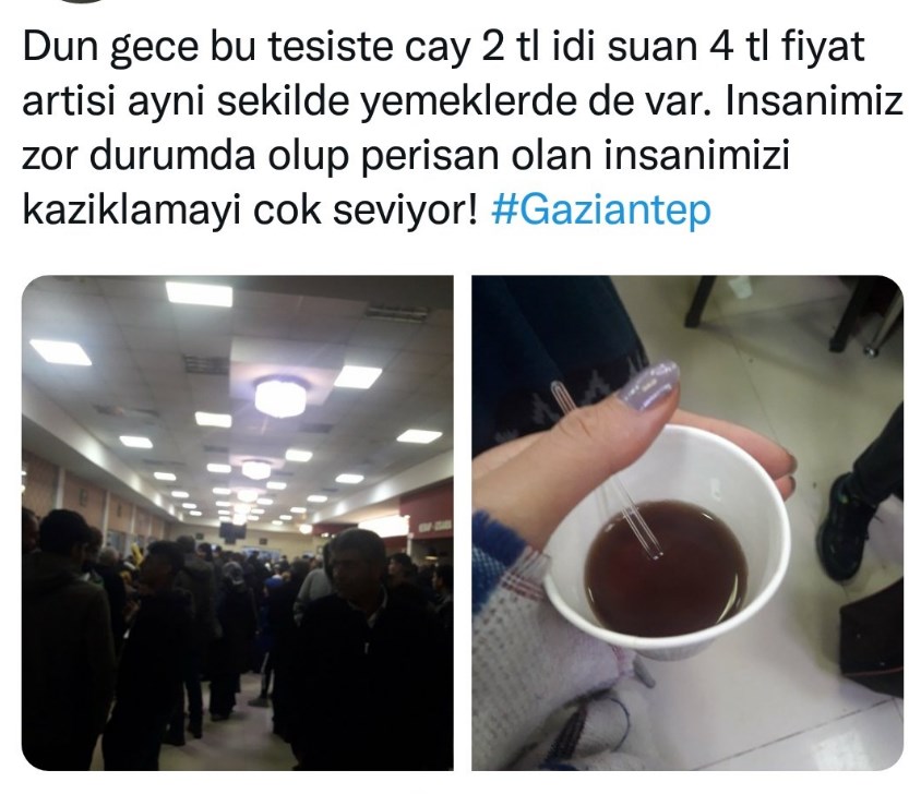 Felaket Bekçisi Fırsatçılar Bu Kez Gaziantep'te Ortaya Çıktı! Fiyatları Anında İki Katına Çıkardılar!