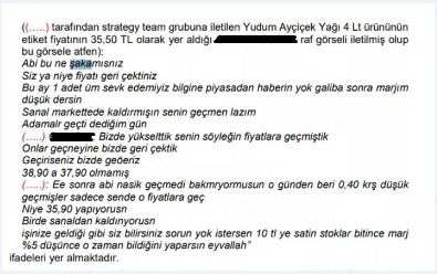 Peş Peşe Zam Yapan Zincir Marketlerin Konuşmaları Ortaya Çıktı! Kendi Aralarında Organize Olmuşlar