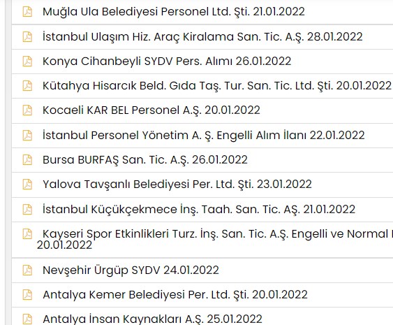 Belediyeler İnşaat işlerinde Çalışacak Yüksek Maaşlı Kadrolu İşçi Arıyorlar