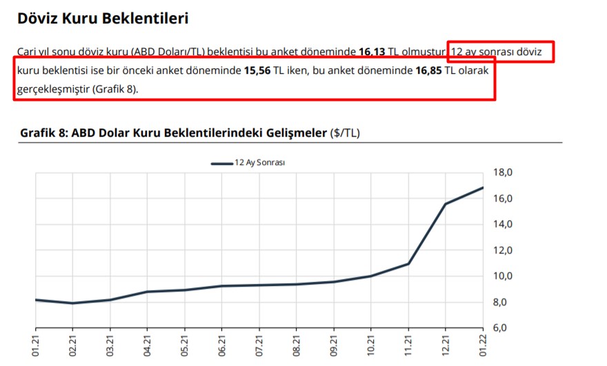 TCMB 2023 Kur Tahmini: 12 Ay Sonra 1 Dolar Kaç TL Olacak Merkez Bankası Açıkladı!