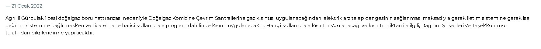 TEİAŞ'tan Önemli Duyuru! O Kullanıcılara Elektrik Kısıntısı Uygulanacak