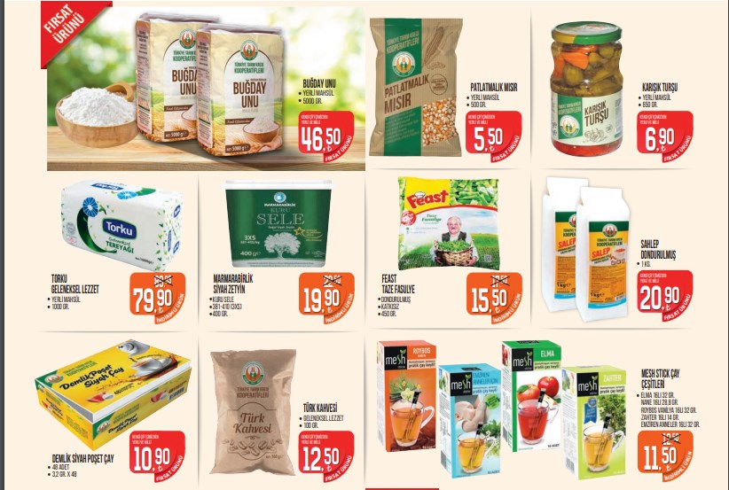 Tarım Kredi Kooperatifi Marketlerde Haftasonu Kış İndirimi! Un, Çay, Tavuk, 5 kg Deterjan Fırsat Ürünü Oldu