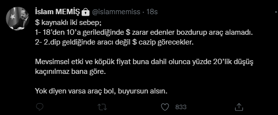 İslam Memiş İkinci El Araç Alacakları Uyardı! Araç Fiyatlarının Düşeceği Tarihi Açıkladı!