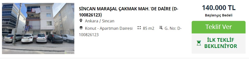 Garanti BBVA'dan Türkiye'nin Farklı Şehirlerinde 128 Bin TL'ye, 135 Bin TL'ye, 140 Bin TL'ye Satılık Kelepir Konutlar!