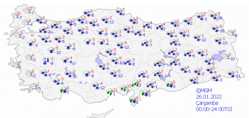 Meteoroloji Peş Peşe Uyarılar Yayımladı, 33 İlde Alarm Verildi: Yoğun Kar Yağışı, Don, Buzlanma Uyarısı Yapılan İller!