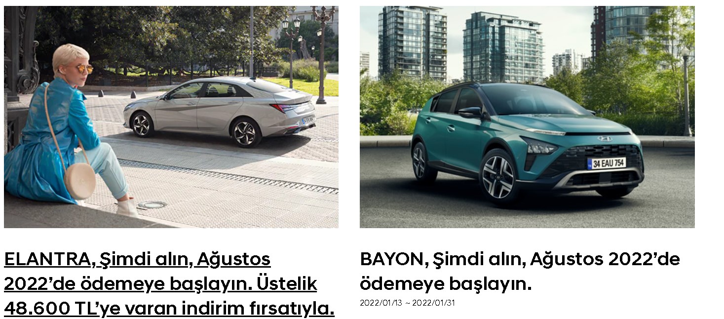 ÖTV İndirimi Sonrası Fiyatlar Değişti! 8 Ay Ertelemeli Hyundai i10, Elentra ve Bayon 2022 Fiyat Listesi