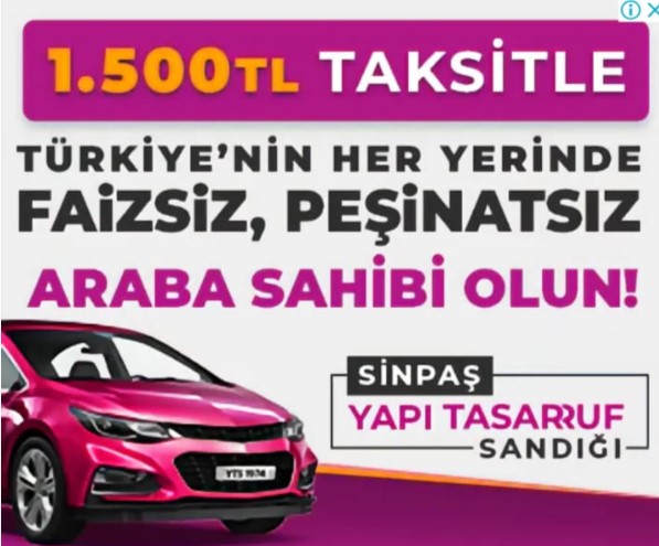 Aylık 1.500 TL Taksitle Faizsiz, Peşinatsız, Banka Kredisiz Araba Sahibi Olma İmkanı