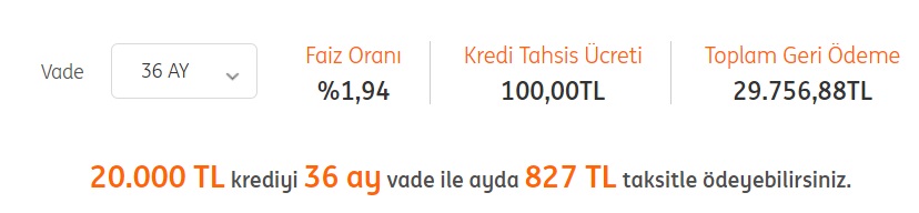 İNG Bank Kredi Faizi İndirimi! Yeni Faizle 20 Bin TL İhtiyaç Kredisi Hesaplaması!