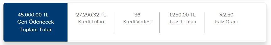 Ayda 1.250 TL Taksit Ödeme Sözü Verenlere İş Bankası 36 Ay Vadede Kaç TL İhtiyaç Kredi Veriyor?