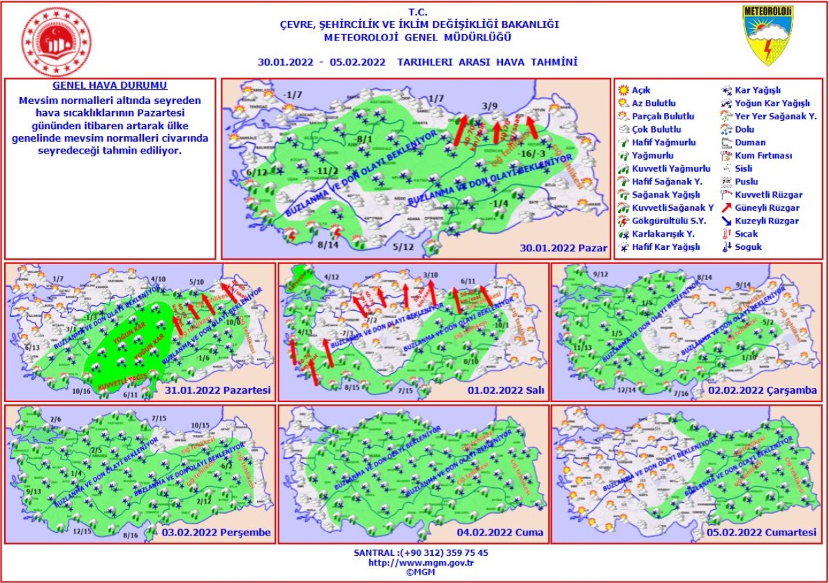 33 İle Uyarı Geldi! Meteoroloji Haftalık Hava Durumu Tahmin Raporu Yayımlandı, Yarın Hava Nasıl Olacak, Kar Var Mı?