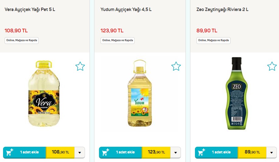 Şubat Ayı İndirimlerle Başladı! En Ucuz Migros, Carrefour, Şok, Bim, A101 Sole Evin, Yudum, Turna 5 LT Yağ Fiyatları