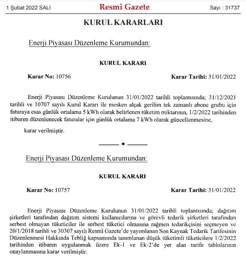 Elektrik Faturaları İçin Flaş Gelişme! Resmi Gazete'de Yayımlandı, Yeni Dönem Başladı, Fatura Hesabı Değişti