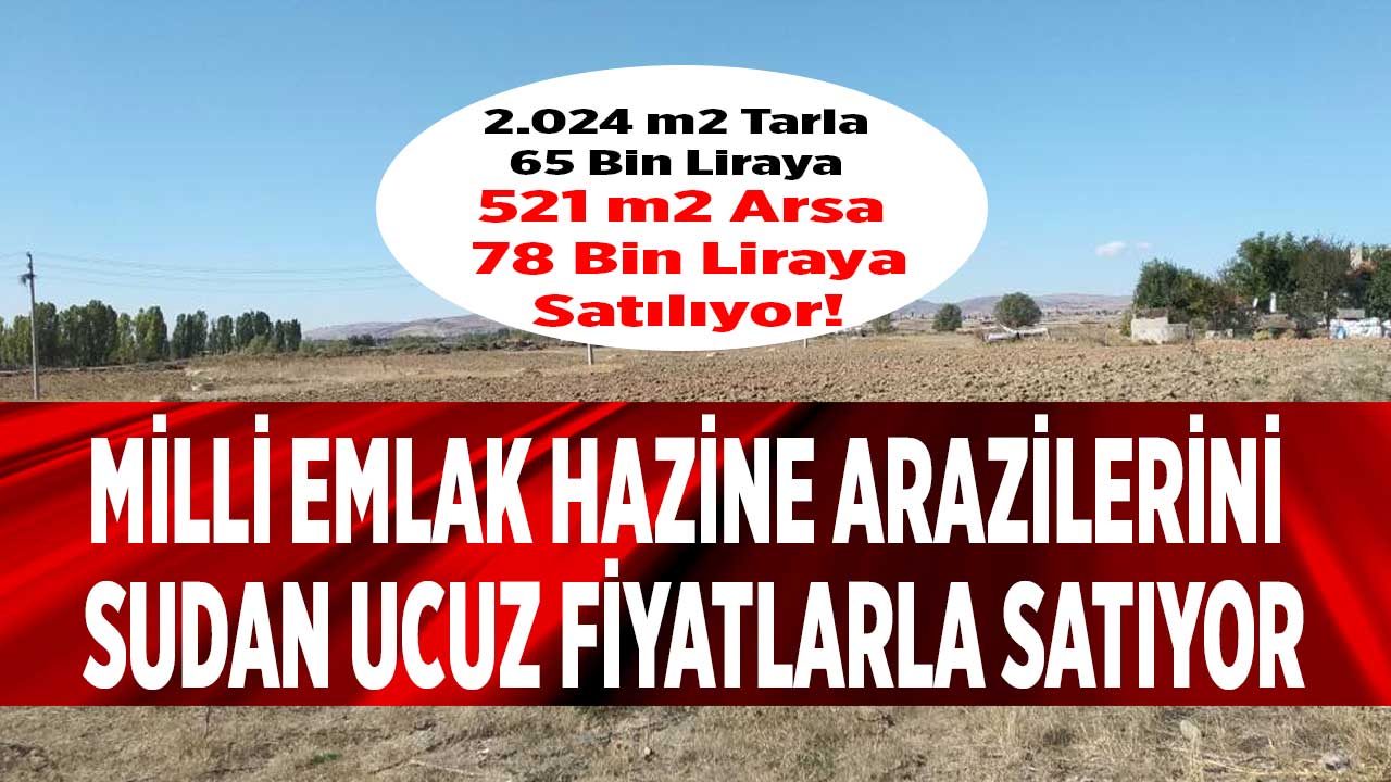 Ankara'da Satılık Hazine Arazileri! 712 M2 Arsa 9 Bin Lira Fiyatla Satışta