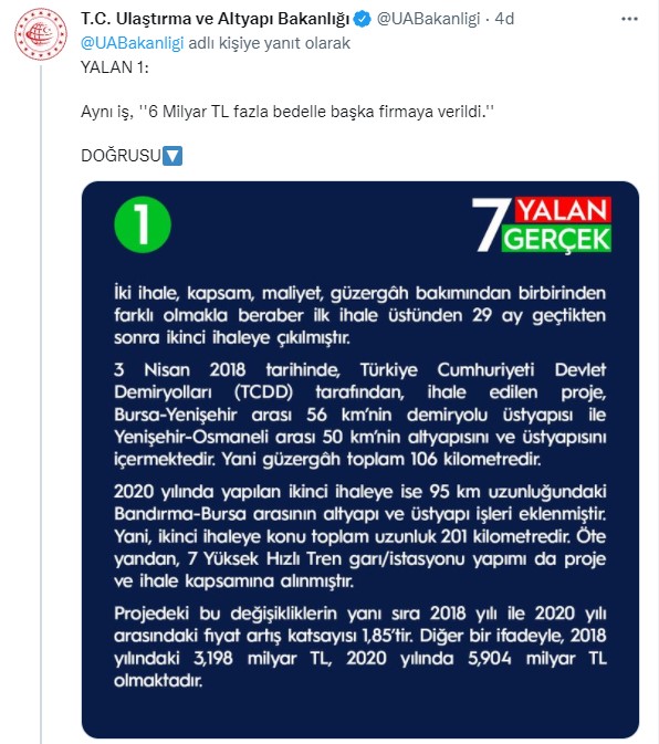 Kemal Kılıçdaroğlu'nun 6 Milyarlık Yolsuzluk İddiasına Ulaştırma Bakanlığı Yanıt Verdi: 7 Yalan 7 Gerçek!