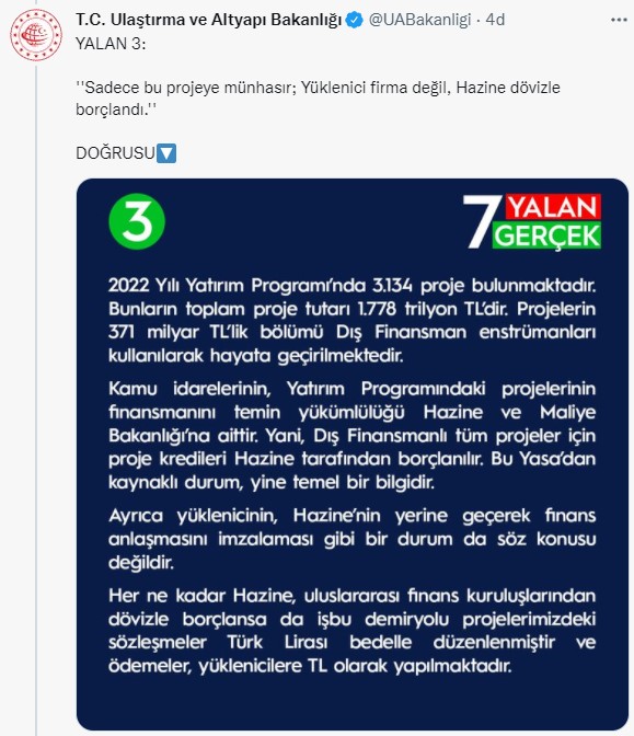 Kemal Kılıçdaroğlu'nun 6 Milyarlık Yolsuzluk İddiasına Ulaştırma Bakanlığı Yanıt Verdi: 7 Yalan 7 Gerçek!