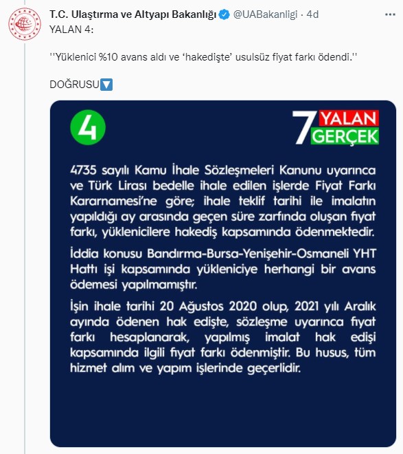 Kemal Kılıçdaroğlu'nun 6 Milyarlık Yolsuzluk İddiasına Ulaştırma Bakanlığı Yanıt Verdi: 7 Yalan 7 Gerçek!