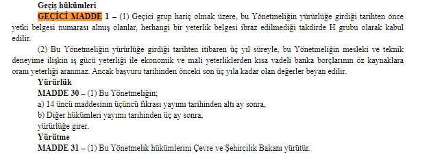 Son Dakika: Müteahhit Yetki Belgesi Yönetmeliği Değişti, Müteahhitlerin Sınıflandırılması Süre Uzadı!