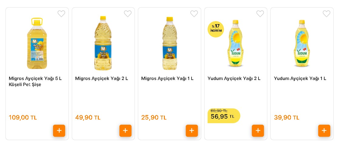 Ayçiçek Yağına Stok Yaptıracak Dev İndirim Kampanyası: En Ucuz Yudum 5 LT Ayçiçek Yağı 87.95 TL Fiyatla Satışta