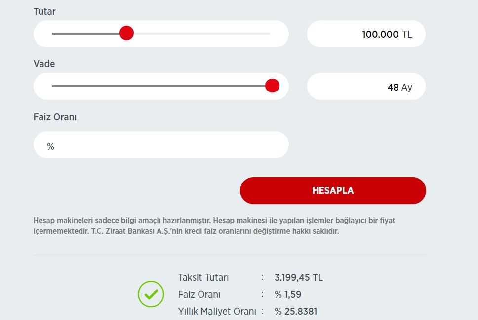 Ziraat Bankası'ndan 100 Bin TL Taşıt Kredisi Çekerek Otomobil Alanlar Ayda Kaç TL Taksit Ödüyorlar?