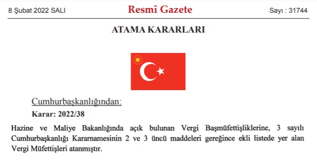 Cumhurbaşkanı İmzaladı, Resmi Gazete'de Yayınlandı! Hazine ve Maliye Bakanlığı'na Yüzlerce Atama Yapıldı!