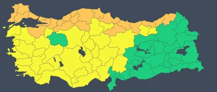 Renkli Kodlarla Alarm Verildi! Kar Bu Defa Balkanlardan Geliyor Meteorolojiden 50'den Fazla Şehre Özel Uyarı