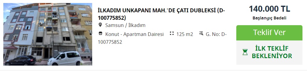 Garanti BBVA'dan 90 Bin TL'ye, 95 Bin TL'ye, 100 Bin TL'ye Satılık 2+1, 3+1, Dubleks Konutlar!