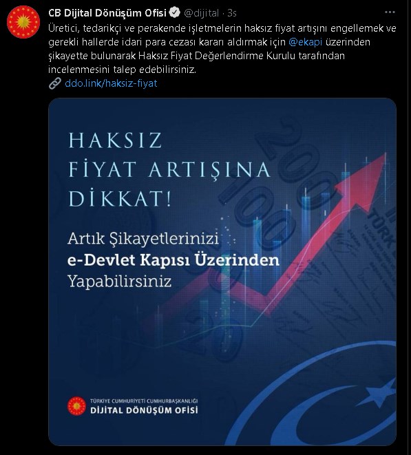 Saha Çalışması Dijitale Geçti! Fiyat Artışı e-Devlet'ten Şikayet Edilebilecek!