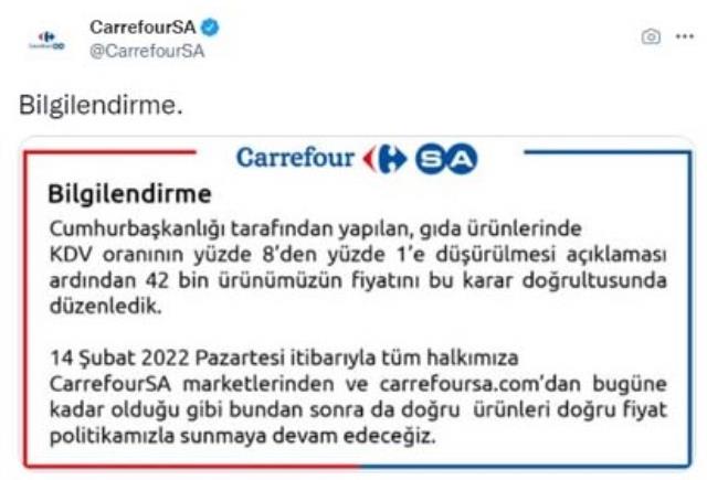 Binlerce Üründe KDV İndirimi Fiyatlara Yansıtıldı! BİM, A101, Migros, Carrefour İndirim Açıklaması
