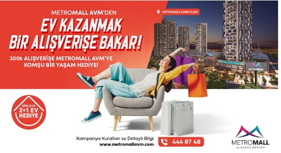 300 TL'lik Alışveriş Yap, Milyonluk 2+1 Lüks Daireyi Kap!