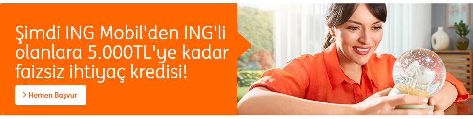 Bu Günlerde Bulunmaz Kampanya İNG'den! 5.000 TL Faizsiz, 10.000 TL 0.99 Faizli İhtiyaç Kredisi Son Başvuruyu Kaçırmayın