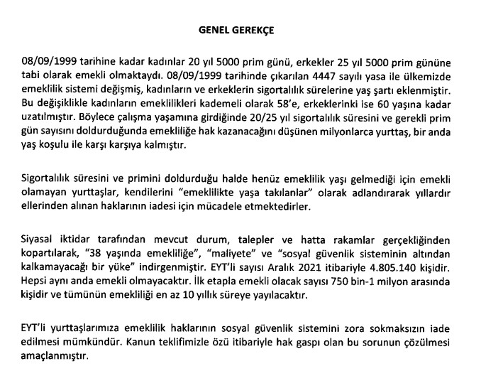 EYT İlk Resmi Adım Atıldı, Kanun Teklifi Hazırlandı! Prim Gün Sayısı, Hizmet Süresi Dolan Yaşı Beklemeden Emekli Olacak