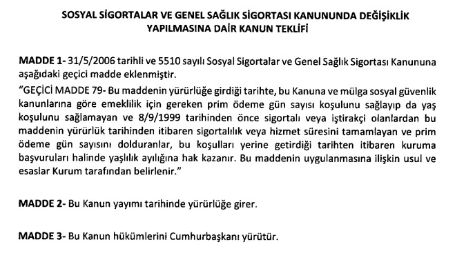 EYT İlk Resmi Adım Atıldı, Kanun Teklifi Hazırlandı! Prim Gün Sayısı, Hizmet Süresi Dolan Yaşı Beklemeden Emekli Olacak