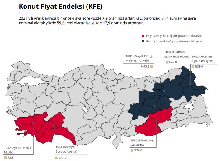 Merkez Bankası Resmen Açıkladı, Konut Fiyatlarına Yüzde 60 Zam Geldi! Ankara, İstanbul, İzmir Konut Fiyatı Kaç TL Oldu?