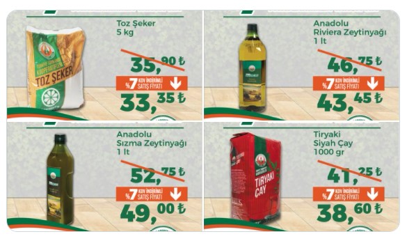 Birden Fazla Aldıracak Fiyat Açıklandı! 95.00 TL'ye 5 LT Ayçiçek Yağı Tarım Kredi ve Toprak Mahsulleri KDV İndirimi