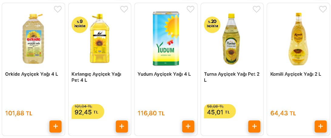 Ceza Tehdidi İşe Yaradı, Gerçek KDV İndirimi Başladı! Yüzde 22 İndirim Geldi, En Ucuz Yudum Ayçiçek Yağı 74.70 TL Oldu