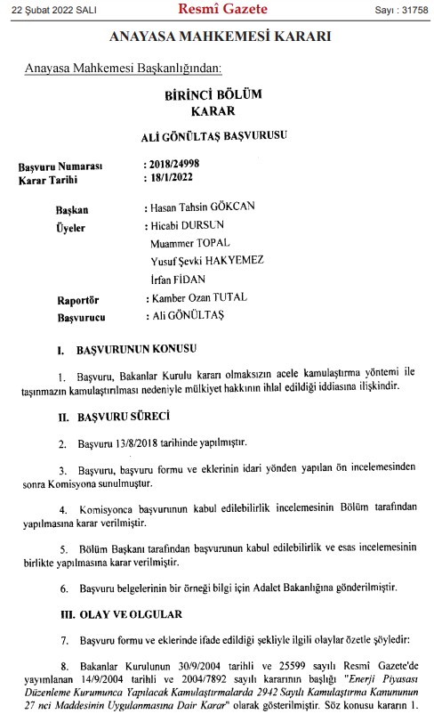 Acele Kamulaştırma Kararına İtiraz Davasında Yargıtay'dan Flaş Mülkiyet Hakkı Kararı