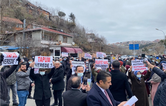 Üsküdar'da Dikkat Çeken Tapum Nerede Protestosu!